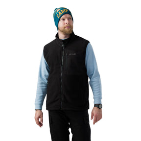 Pentagon Sanctuary Knit Beanie. Berretto invernale in morbido filato acrilico con pon pon e grafica naturale. Design a maglia traspirante con scritta su risvolto a costine per vestibilità comoda. Accessorio termico per protezione dal freddo in attività outdoor.