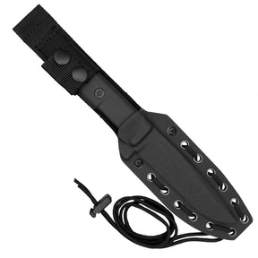 Extrema Ratio Folgore Verticale M390 Limited Edition coltello a lama fissa con fodero in kydex e piastrina metallica numerata in confezione regalo da collezione su sfondo con equipaggiamento tattico militare