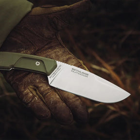 Extrema Ratio Sethlans Outdoor. Coltello a lama fissa in acciaio S600 con guancette in G10 e cordino. Design full tang robusto firmato Daniele Dal Canto. Strumento tattico tuttofare ideale per bushcraft e sopravvivenza.