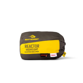 Sea to Summit Reactor Midweight sacco lenzuolo termico intermedio a mummia con cappuccio sagomato e chiusura a coulisse per campeggio, trekking e outdoor