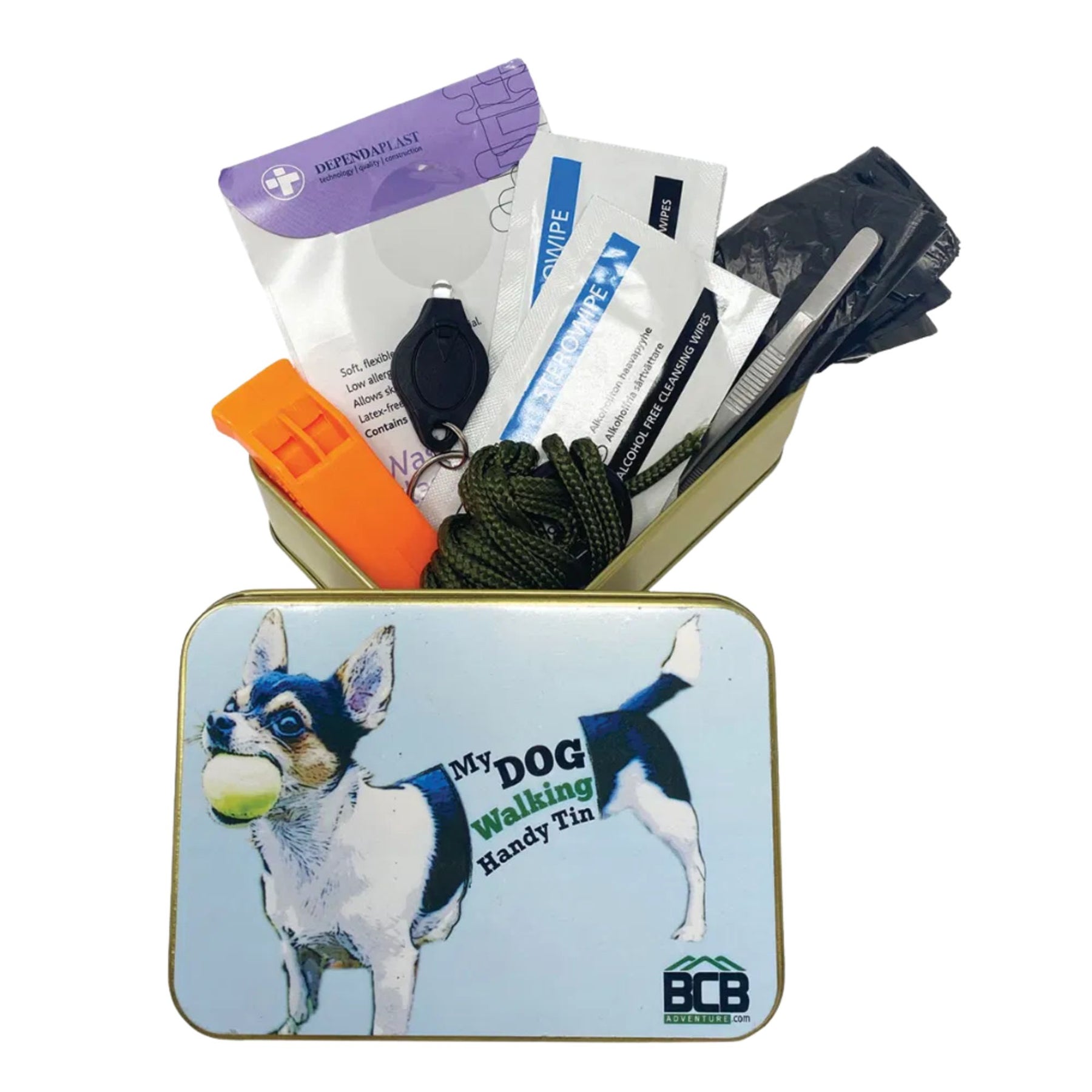 BCB | MY DOG WALKING HANDY TIN - Kit d'emergenza per passeggiate con il cane - BackPacco - BP-BCB-ADV053