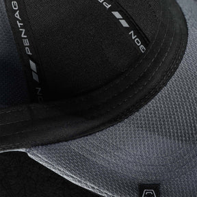 Pentagon Cluster Mesh BB Cap cappello tattico da baseball traspirante in tessuto traforato con patch circolare frontale Pentagon Tactical ed etichetta logo su visiera curva preformata