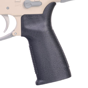 Reptilia CQG-L Grip Impugnatura Ergonomica per AR15/SR-25 in Nylon Rinforzato con Angolo Verticale da 13 Gradi Texture Antiscivolo Anteriore e Posteriore Beaver Tail Rialzato e Lunghezza Maggiorata di 0,5 Pollici per Maggiore Controllo e Comfort su Piattaforme AR