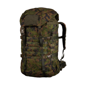 Zaino tattico SAVOTTA KANTAMUS 60L con sistema MOLLE, spallacci imbottiti e cintura ventrale, ideale per escursioni, campeggio e uso militare, disponibile su backpacco.it