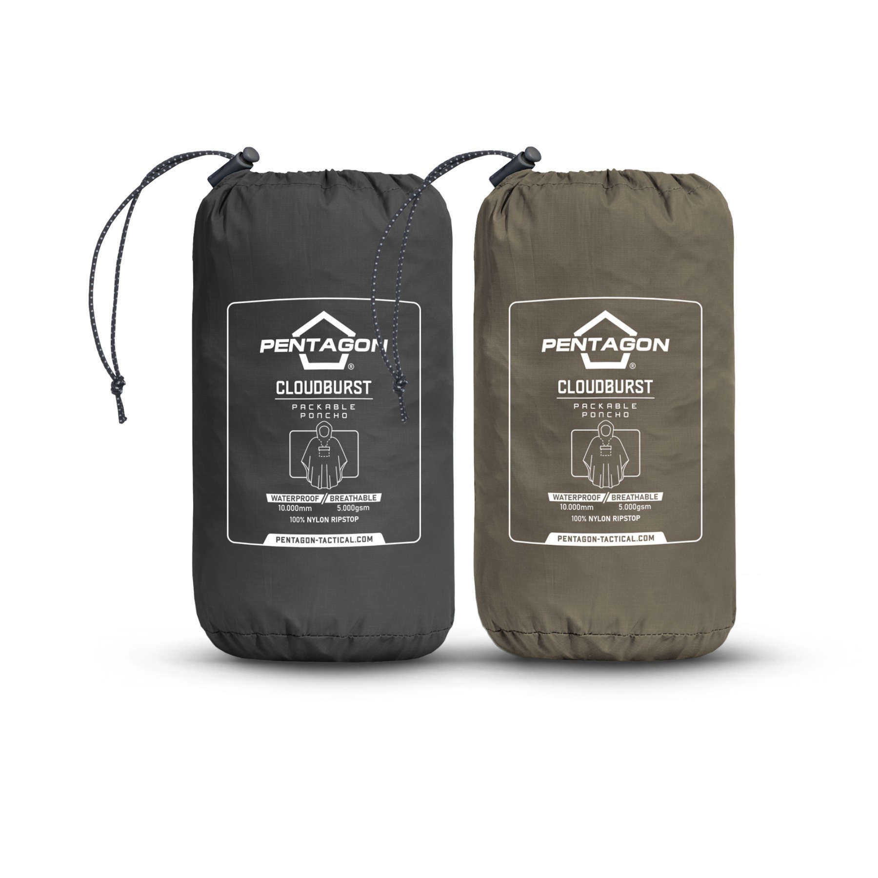 PENTAGON | CLOUDBURST PACKABLE RAIN PONCHO - Poncho