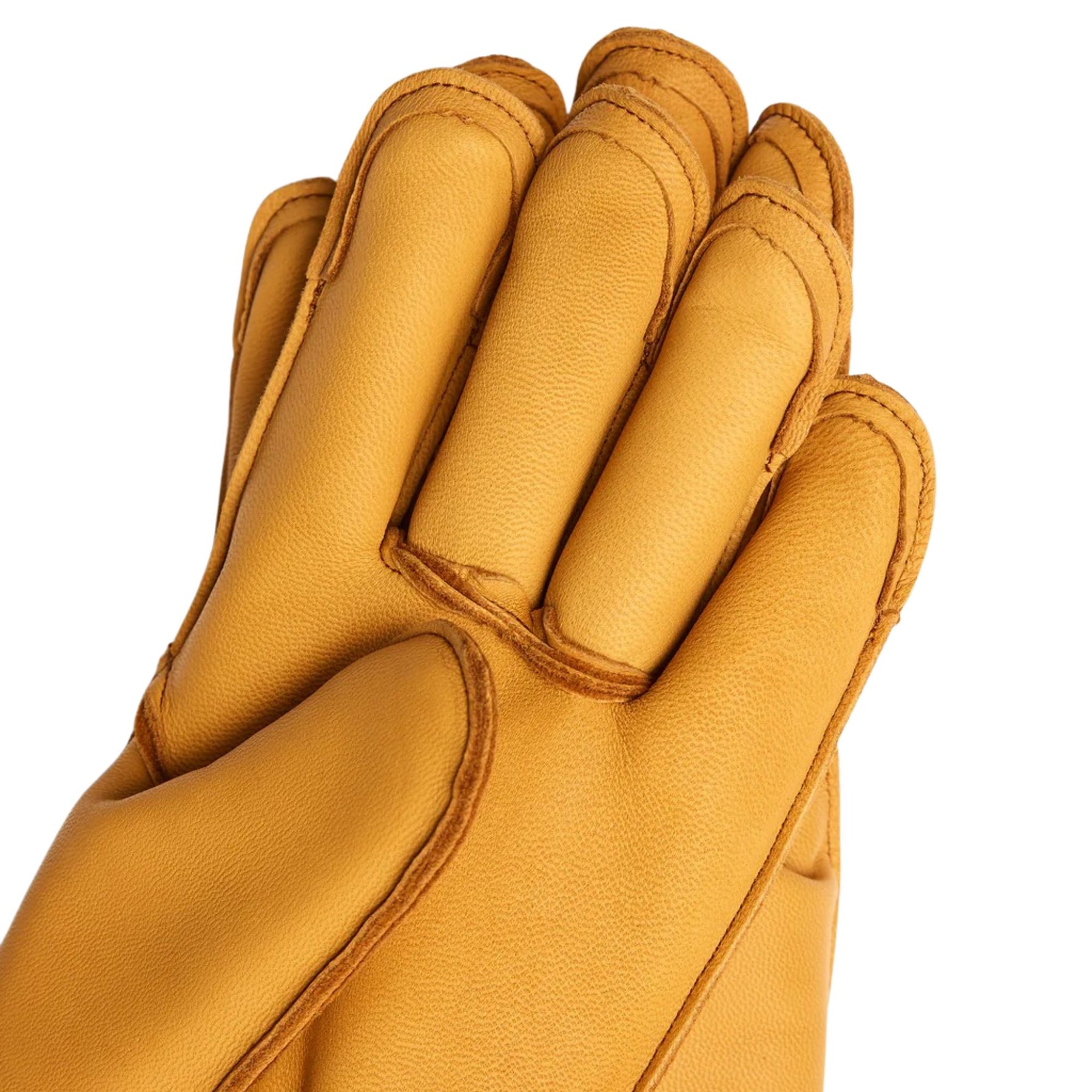 Crud Sweden Guanti Mitsuhiko 2.0 Re:Newool Lined invernali in pelle pieno fiore. Fodera interna in lana riciclata per massimo isolamento termico. Design artigianale robusto con polsino corto e asola in paracord. Ideali per bushcraft, lavori pesanti e protezione dal freddo.