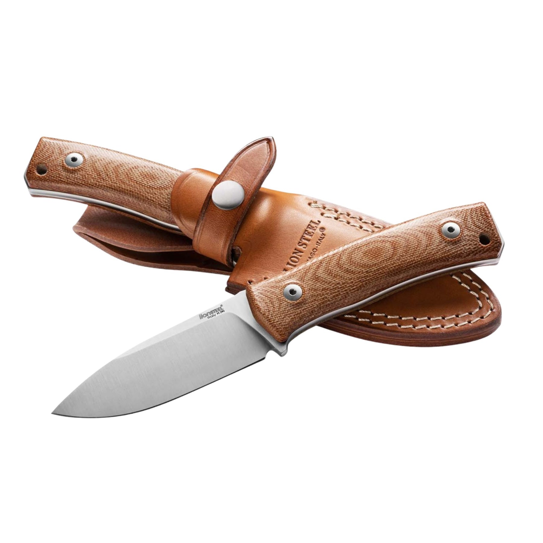 LIONSTEEL | M4 - Coltello a lama fissa - BackPacco - BP-LIONSTEEL-M4-CVN