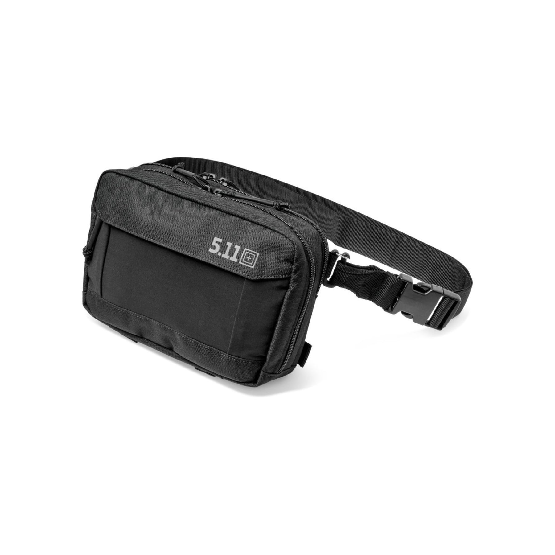 5.11 MVR 3-in-1 3L Pouch Tasca tattica modulare da 3 litri convertibile in marsupio, borsa a tracolla o scomparto admin. Realizzata in poliestere 900D resistente alle intemperie con apertura a 90 gradi, pannello interno organizzato e fibbie Mojave Hexa Slim per un rapido fissaggio al sistema MVR.