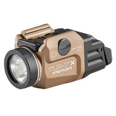 Streamlight TLR-7 X torcia tattica sottocanna compatta con attacco rapido per armi corte, pulsanti di attivazione posteriori ambidestri e ottica TIR per un fascio luminoso concentrato e ampia illuminazione periferica.