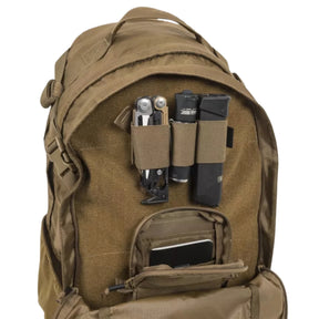 Helikon-Tex EDC Lite Backpack zaino leggero da 21 litri in nylon con cordino elastico frontale pannello a strappo tasche laterali in rete e spallacci anatomici ideale per uso quotidiano escursioni e outdoor