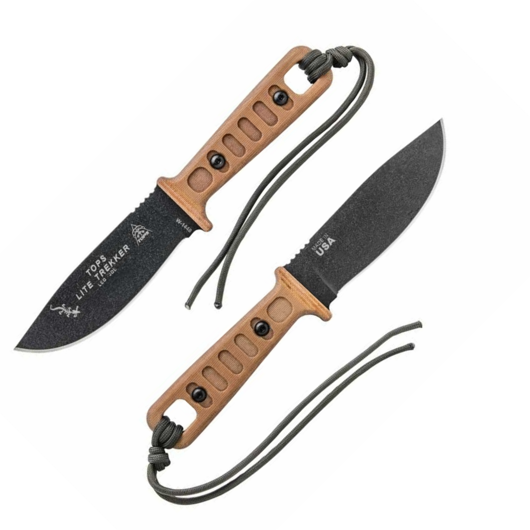 Coltelli outdoor TOPS Lite Trekker, perfetti per escursioni e survival, Made in USA, su backpacco.it