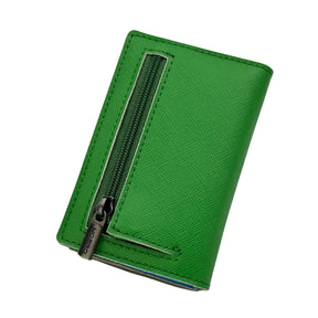 MOERO | PRO ZIP SAFFIANO EMERALD GREEN - Portafoglio