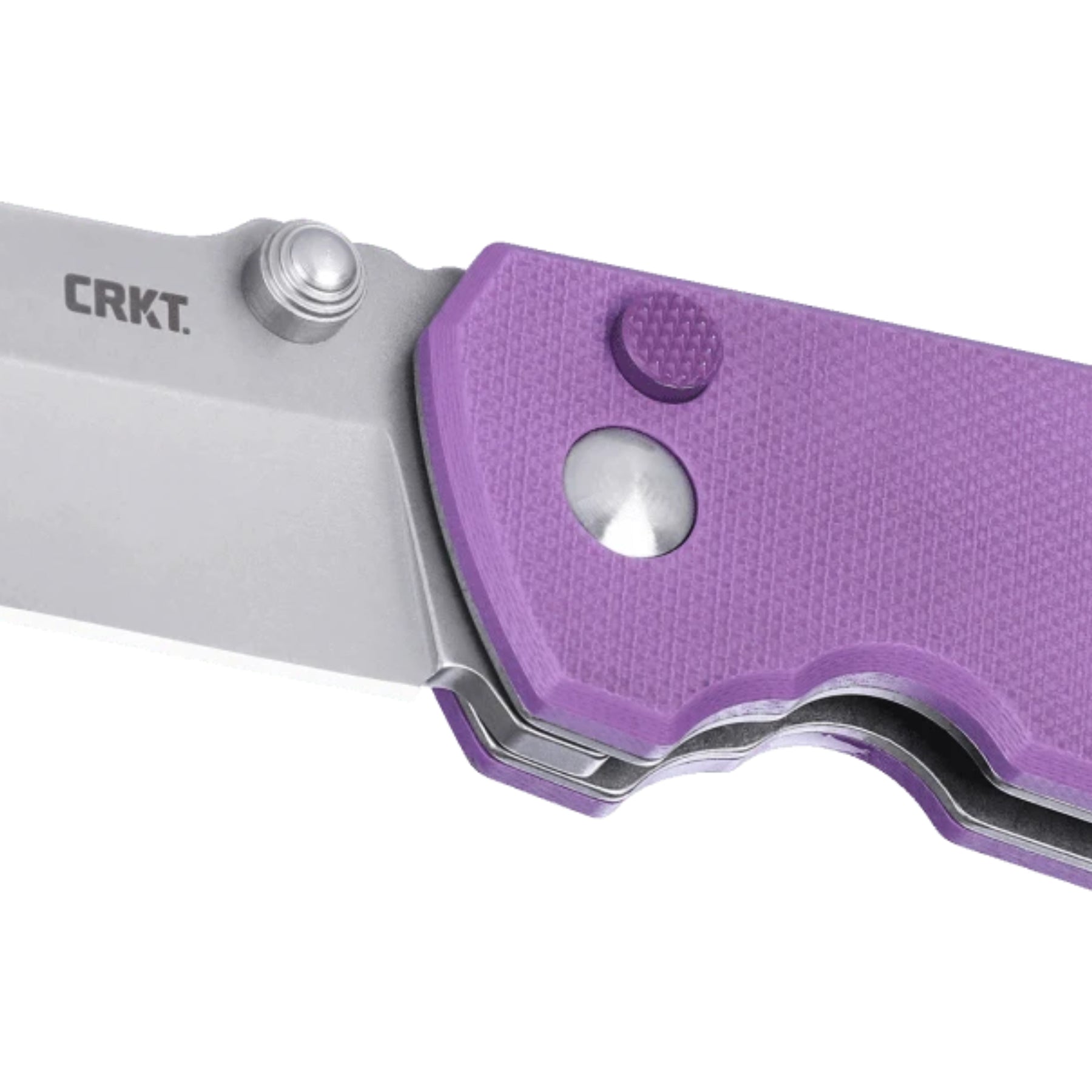 CRKT Squid XM Button Lock coltello chiudibile con lama drop point, meccanismo di blocco a pulsante, perno di apertura ambidestro e impugnatura ergonomica con foro per cordino, ideale per porto quotidiano EDC.