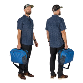 Borsa da cabina e da viaggio Osprey Transporter Carry-On Boarding Bag da 23.5 litri, dotata di tracolla imbottita regolabile e maniglia superiore per il trasporto a mano