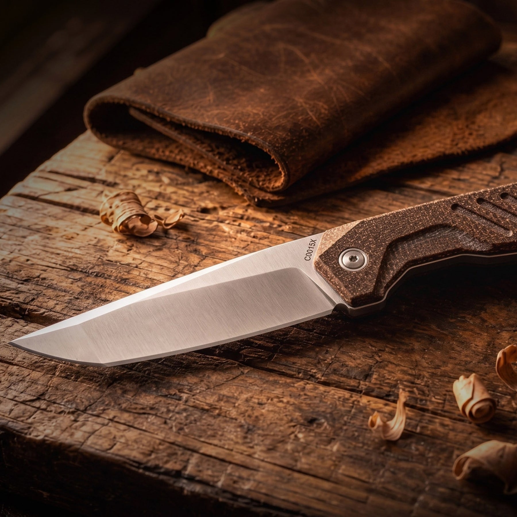 Extrema Ratio BFK Pixel coltello a lama fissa compatto con profilo tanto modificato,  impugnatura ergonomica scanalata e passante per cordino ideale per everyday carry tattico