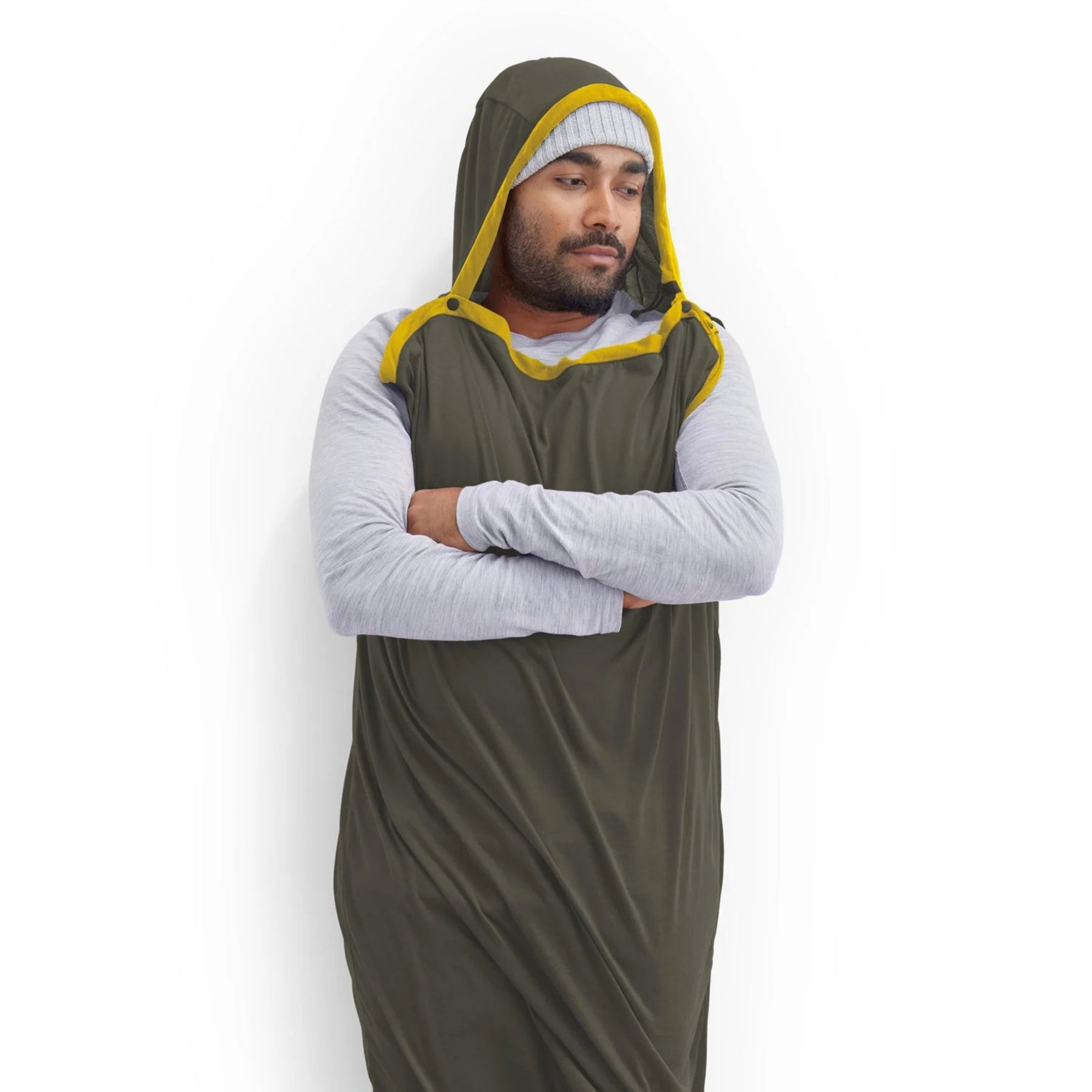 Sea to Summit Reactor Midweight sacco lenzuolo termico intermedio a mummia con cappuccio sagomato e chiusura a coulisse per campeggio, trekking e outdoor