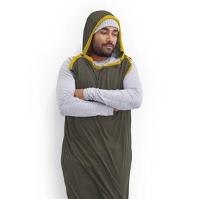 Sea to Summit Reactor Midweight sacco lenzuolo termico intermedio a mummia con cappuccio sagomato e chiusura a coulisse per campeggio, trekking e outdoor