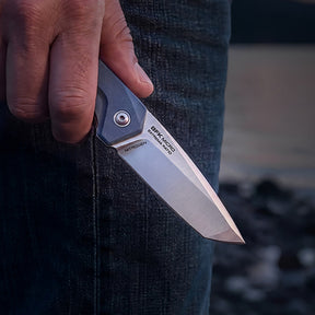 Extrema Ratio BFK Micro coltello a lama fissa compatto con profilo tanto modificato, impugnatura ergonomica sagomata e foro passante per cordino ideale per everyday carry tattico