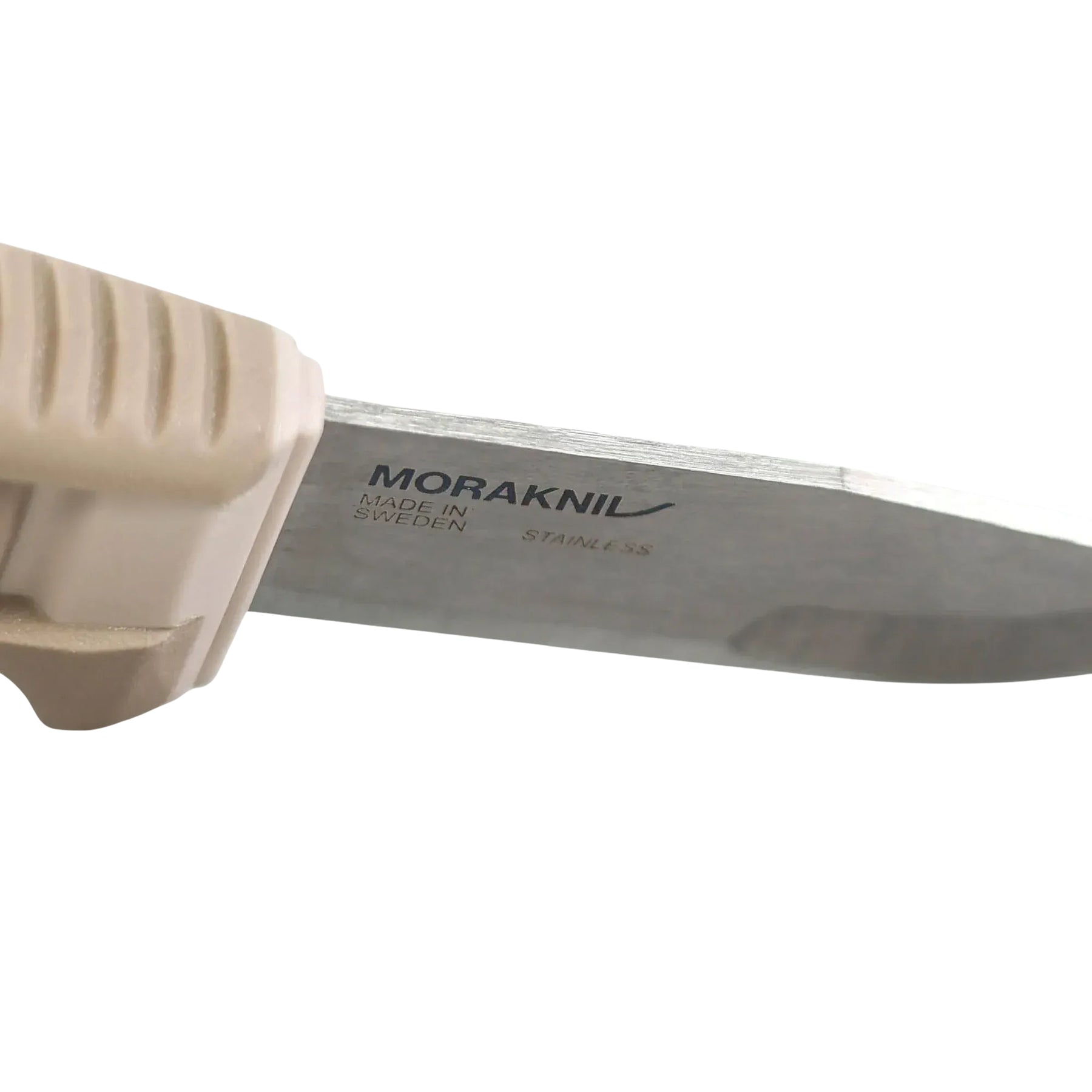 Morakniv Amberg Compact coltello a lama fissa compatto con profilo Scandi combinato, impugnatura ergonomica testurizzata ad alto grip con guardia salvadita e foro per cordino, ideale per outdoor, bushcraft ed escursionismo.