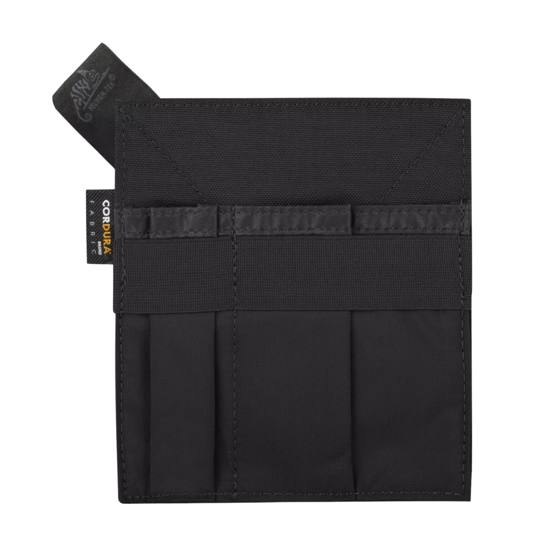 Inserto organizer tattico Helikon-Tex Insert Organizer, in Cordura, con scomparti elastici verticali per penne, torce e multi-tool, ideale per l'uso in tasche Admin o zaini