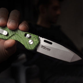 Extrema Ratio BFK ZERO coltello chiudibile tattico ed EDC con lama tanto, foro per apertura rapida, blocco di sicurezza e impugnatura ergonomica