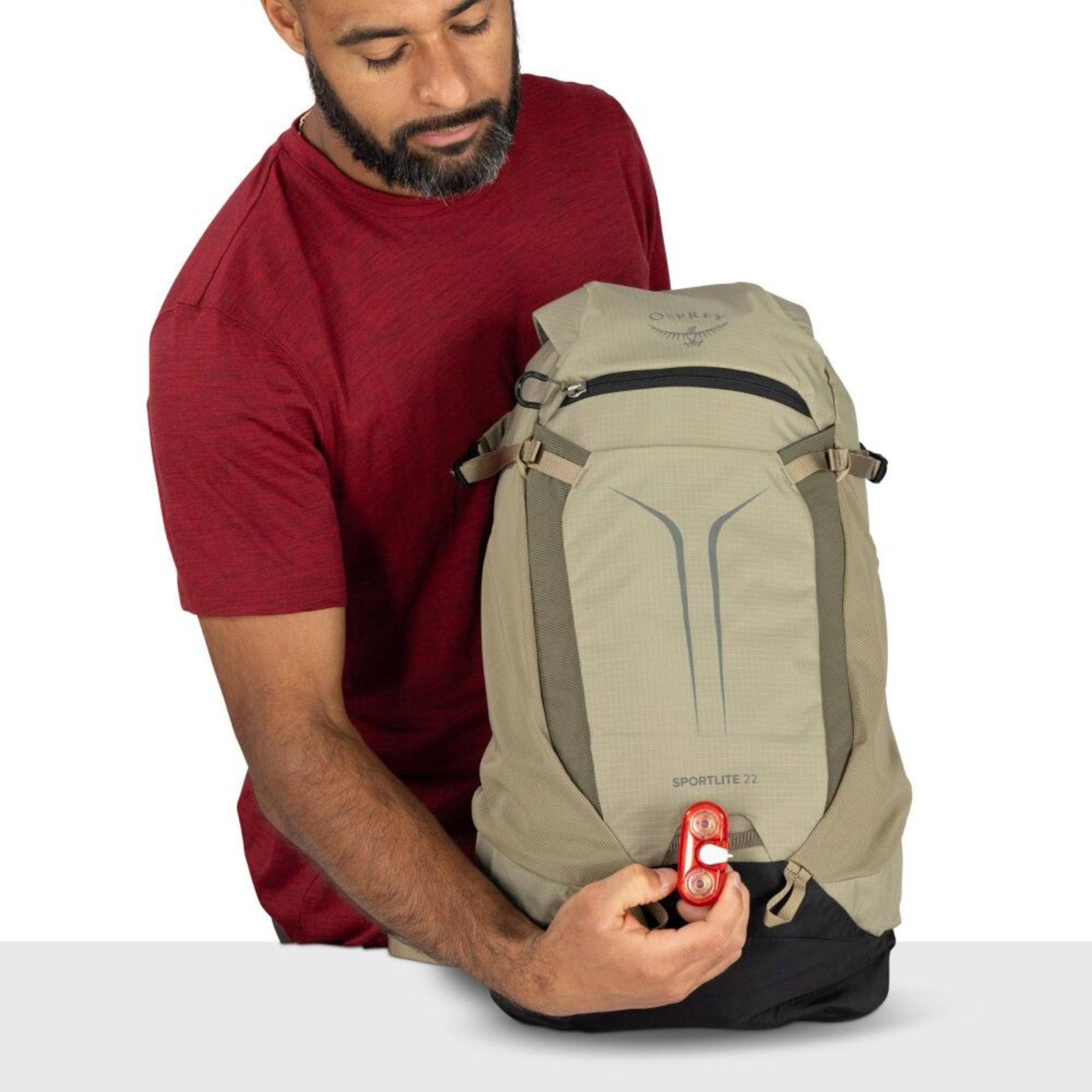 Osprey Sportlite 22 zaino da trekking e outdoor da 22 litri con tasca frontale elastica spallacci traspiranti e cintura lombare imbottita ideale per escursioni giornaliere collezione 2026