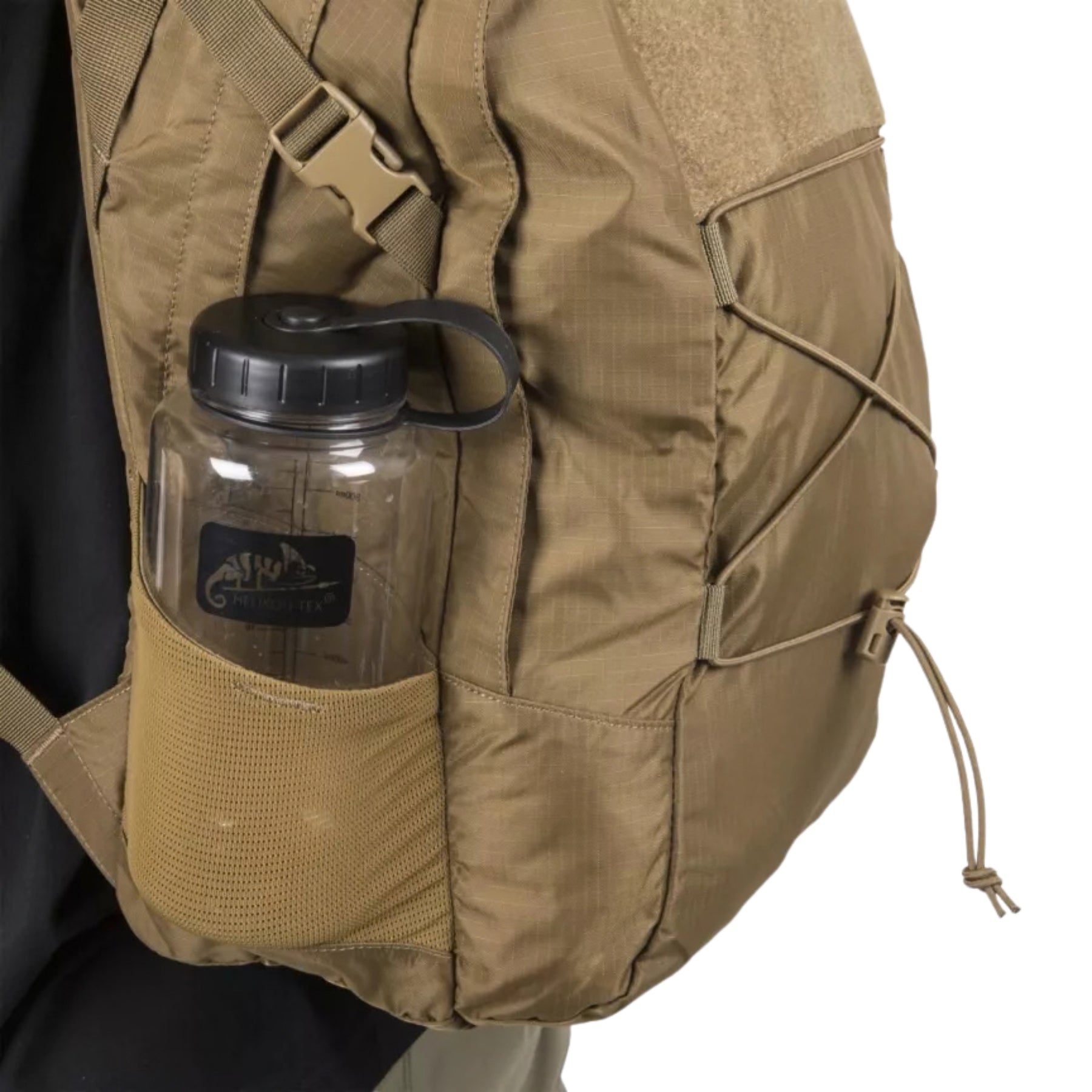 Helikon-Tex EDC Lite Backpack zaino leggero da 21 litri in nylon con cordino elastico frontale pannello a strappo tasche laterali in rete e spallacci anatomici ideale per uso quotidiano escursioni e outdoor