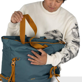 Osprey Daylite Large Tote Pack zaino e borsa da 26 litri con manici superiori spallacci integrati e cinghie frontali per uso quotidiano e outdoor