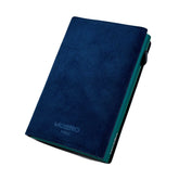 MOERO | PRO ZIP ALCANTARA BLUE - OIL GREEN - Portafoglio