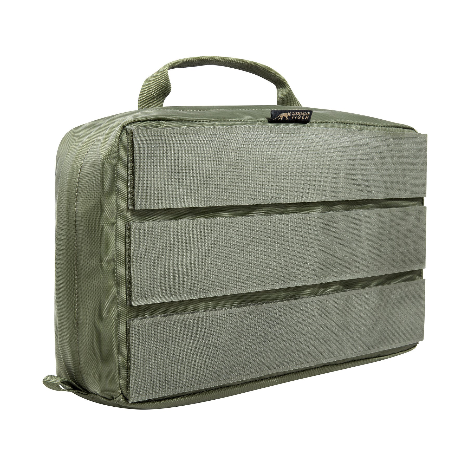 Borsa tattica TASMANIAN TIGER MULTIPURPOSE POUCH VL con maniglia superiore, con patch identificativa - ideale per organizzare attrezzatura militare, outdoor o EDC, su backpacco.it