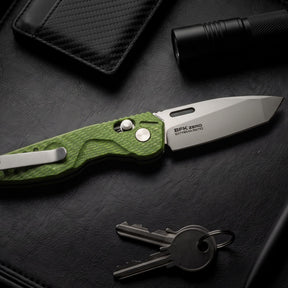 Extrema Ratio BFK ZERO coltello chiudibile tattico ed EDC con lama tanto, foro per apertura rapida, blocco di sicurezza e impugnatura ergonomica