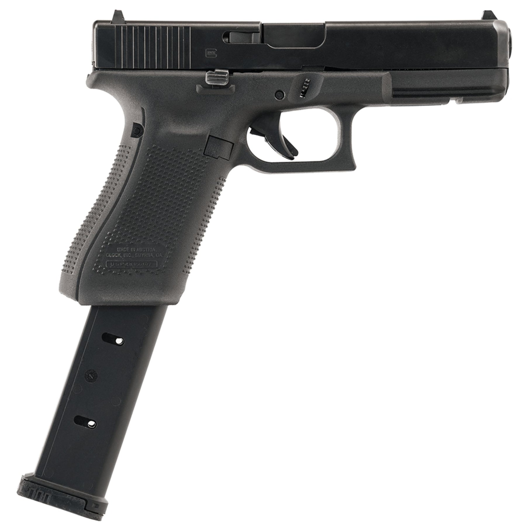 UTG | GL933 POLYMER MAGAZINE - 33 RND, 9 MM - Caricatore Glock, 33 colpi, 9 mm - BackPacco - BP-UTG-RBT-GL933