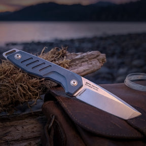 Extrema Ratio BFK Micro coltello a lama fissa compatto con profilo tanto modificato, impugnatura ergonomica sagomata e foro passante per cordino ideale per everyday carry tattico