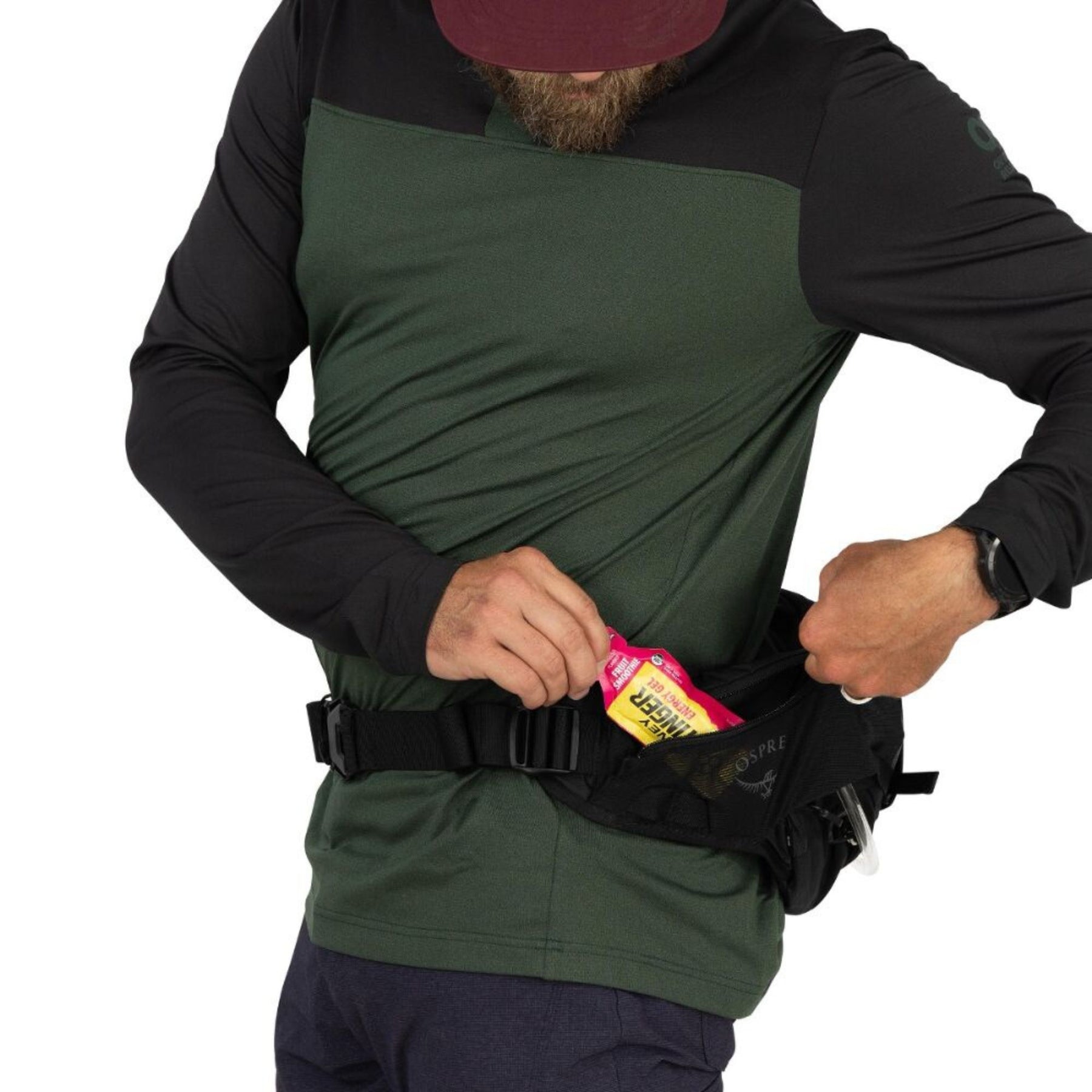 OSPREY RAPTOR 4 marsupio da ciclismo 4 litri con sistema di idratazione integrato scomparti con cerniera e tasche portaoggetti ideale per escursioni in mountain bike e ciclismo