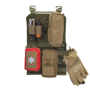 Pannello organizzativo per zaini Helikon-Tex Insert Backpack Panel di tipo MOLLE e Admin, con ganci a J per il fissaggio, tasca con cerniera in rete e s pannello molle e velcro, accessorio modulare per organizzare l'interno degli zaini