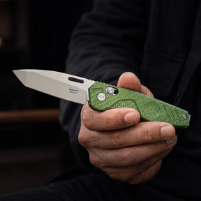 Extrema Ratio BFK ZERO coltello chiudibile tattico ed EDC con lama tanto, foro per apertura rapida, blocco di sicurezza e impugnatura ergonomica