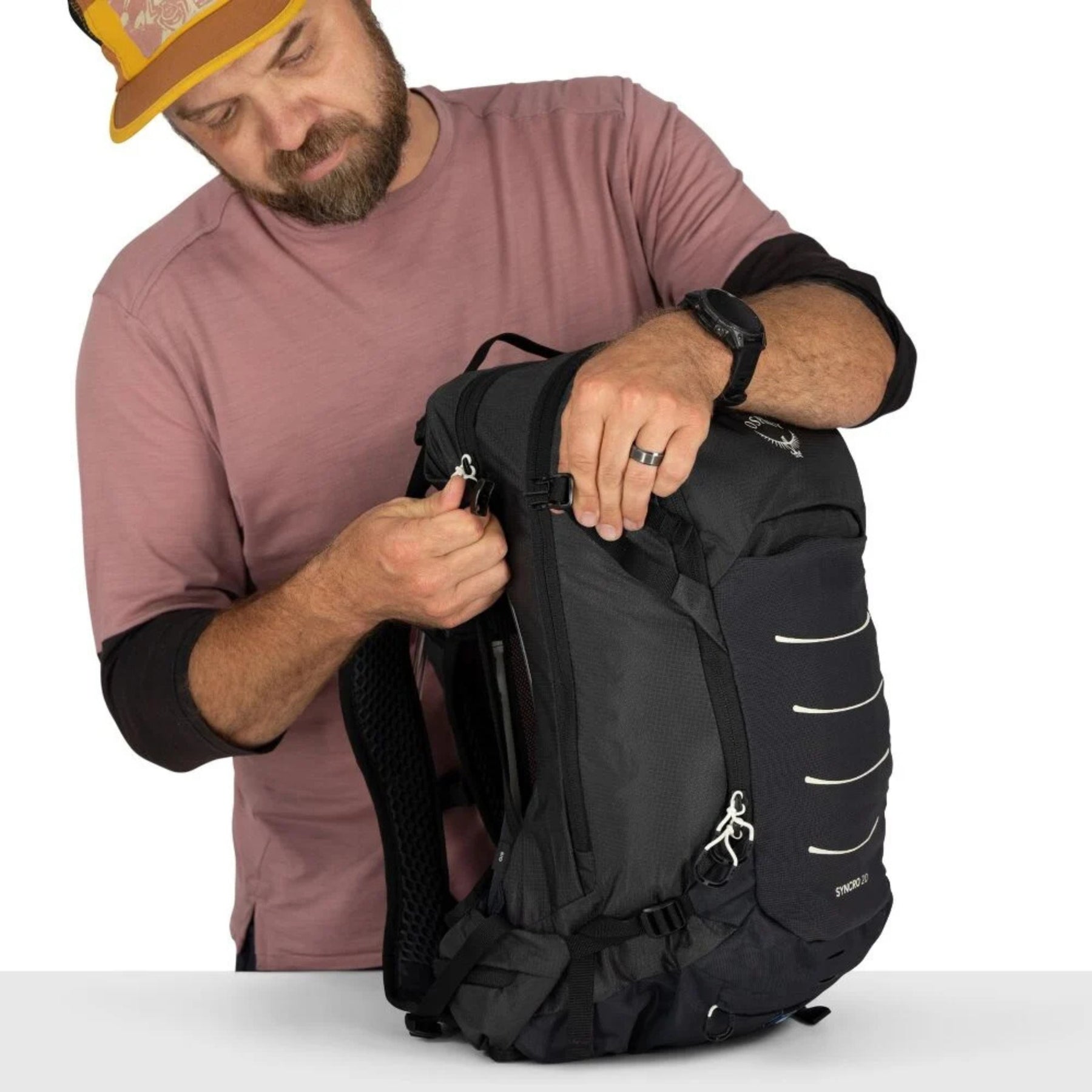 Osprey Syncro 20 Bike Pack zaino da 20 L con schienale ventilato e dettagli riflettenti per ciclismo e outdoor