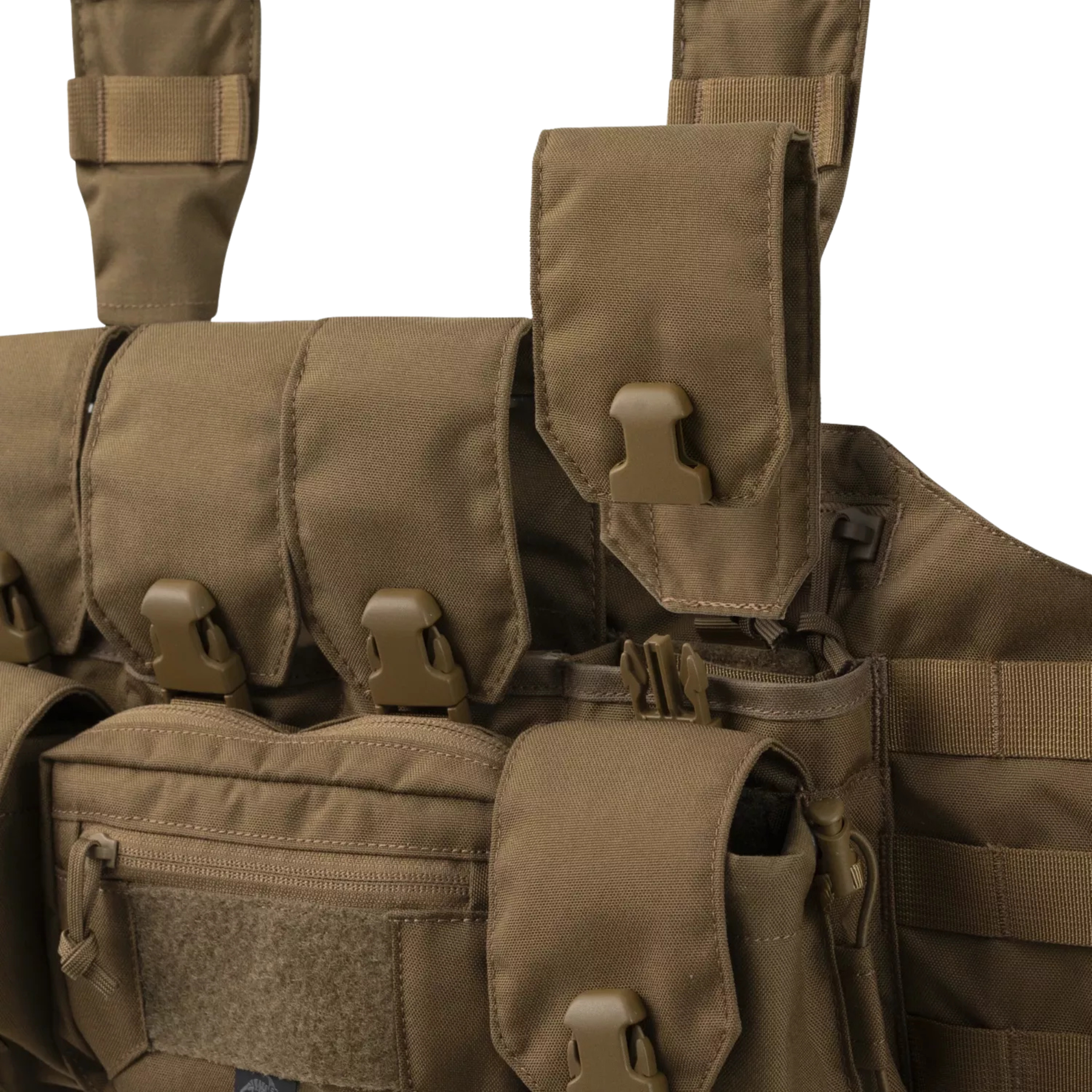 Chest rig tattico Helikon-Tex Guardian Recce, leggero e modulare con configurazione per ricognizione, dotato di tasche integrate e compatibilità con sistema MOLLE/PALS