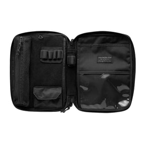 Helikon-Tex A5 Notebook Cover pouch EDC in Cordura con ampio pannello frontale in velcro e logo del brand, chiusura a cerniera superiore e tiretti in paracord. Organizer tattico portadocumenti e per accessori.
