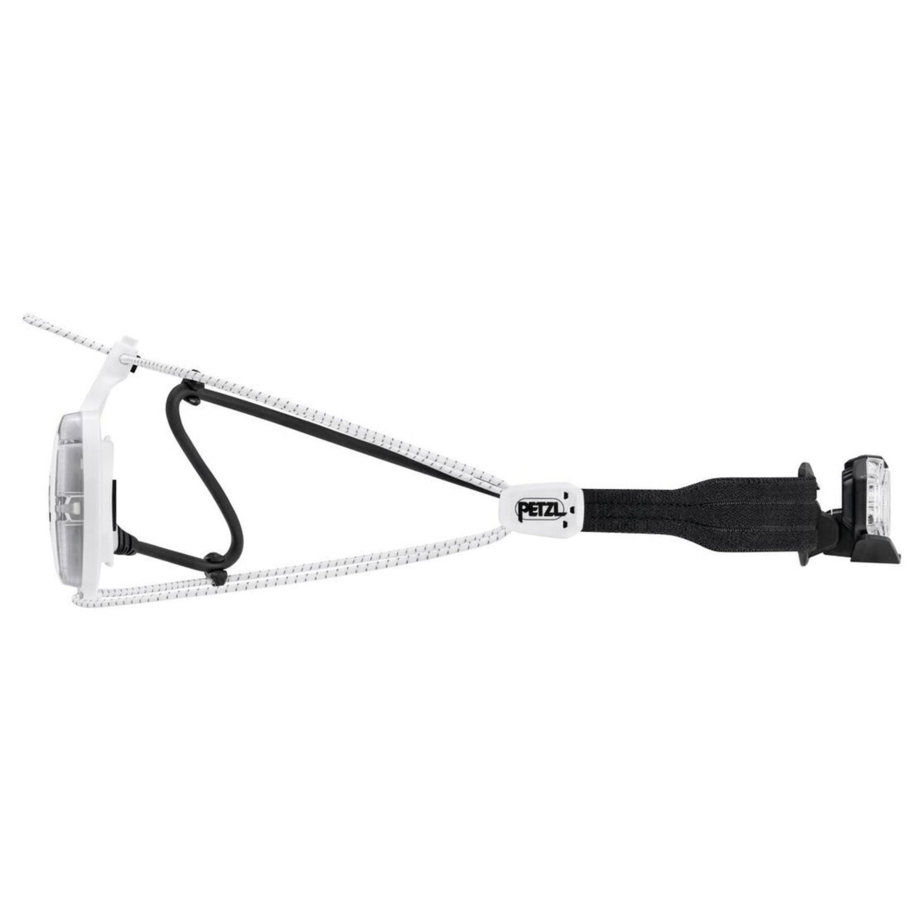 Petzl NAO LT torcia frontale ricaricabile da 600 lumen, fascia ergonomica, luce posteriore rossa e pacco batteria posteriore USB, progettata per trail running, alpinismo e ultra-running.
