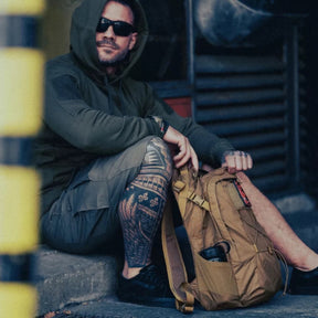 Helikon-Tex EDC Lite Backpack zaino leggero da 21 litri in nylon con cordino elastico frontale pannello a strappo tasche laterali in rete e spallacci anatomici ideale per uso quotidiano escursioni e outdoor
