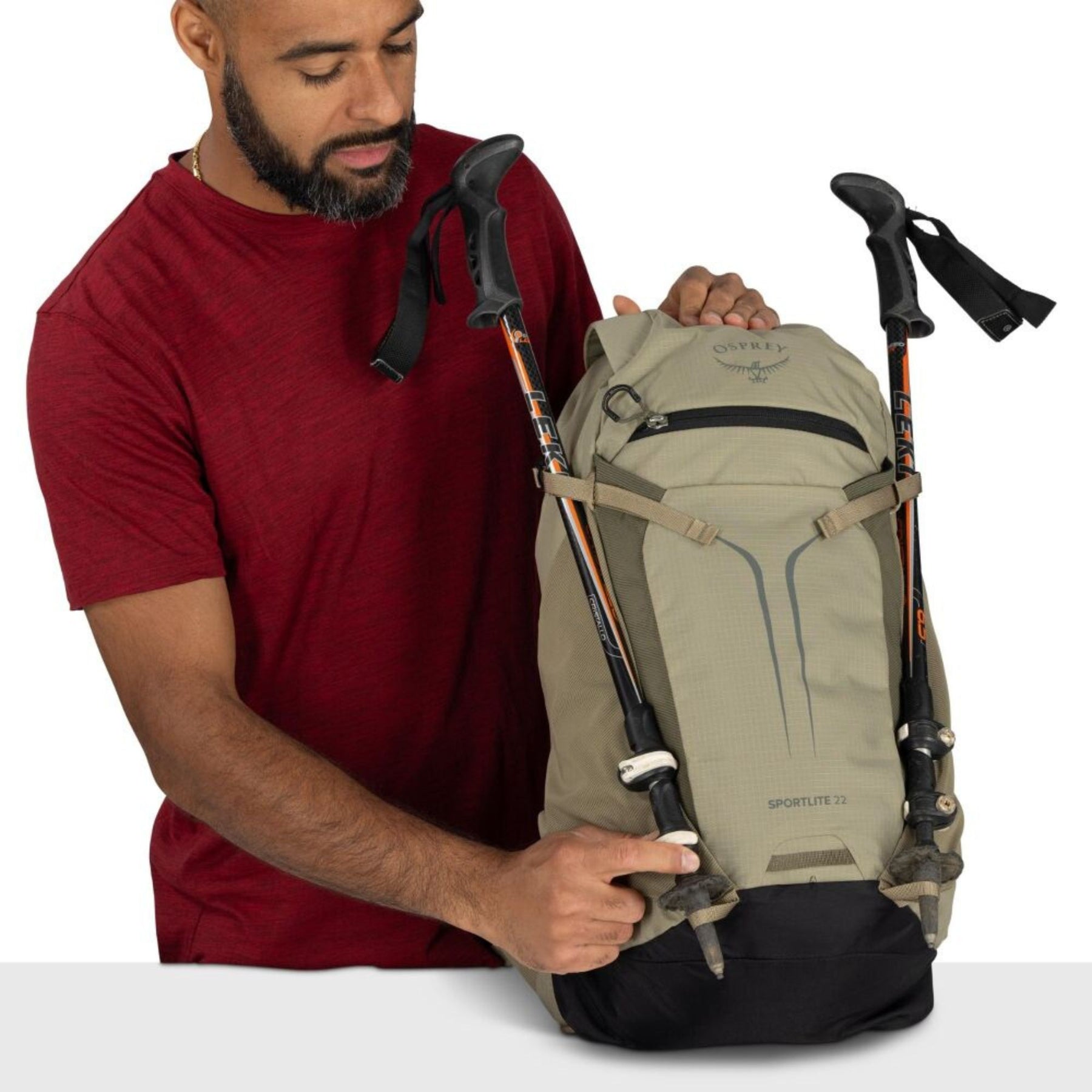 Osprey Sportlite 22 zaino da trekking e outdoor da 22 litri con tasca frontale elastica spallacci traspiranti e cintura lombare imbottita ideale per escursioni giornaliere collezione 2026