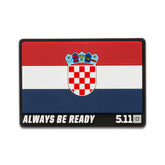 5.11 | CROATIA - Patch in PVC - BackPacco - BP-5.11-92199CA-999