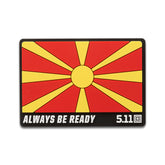 5.11 | MACEDONIA - Patch in PVC - BackPacco - BP-5.11-92199MK-999