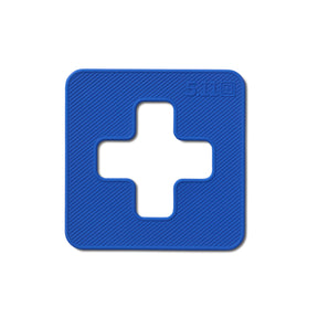 5.11 Med Cross, patch medica in PVC con velcro, toppa quadrata con croce, per identificazione kit di primo soccorso o zaini medici
