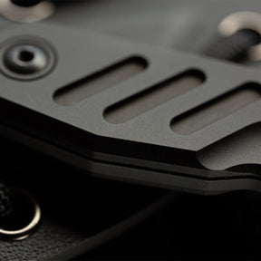 Extrema Ratio BFK NANO coltello a lama fissa neck knife compatto con lama drop point in acciaio, guancette ergonomiche sagomate e foro passante per cordino da porto al collo o EDC tattico