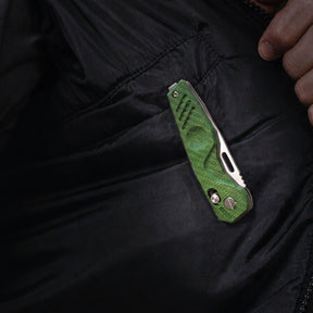 Extrema Ratio BFK ZERO coltello chiudibile tattico ed EDC con lama tanto, foro per apertura rapida, blocco di sicurezza e impugnatura ergonomica