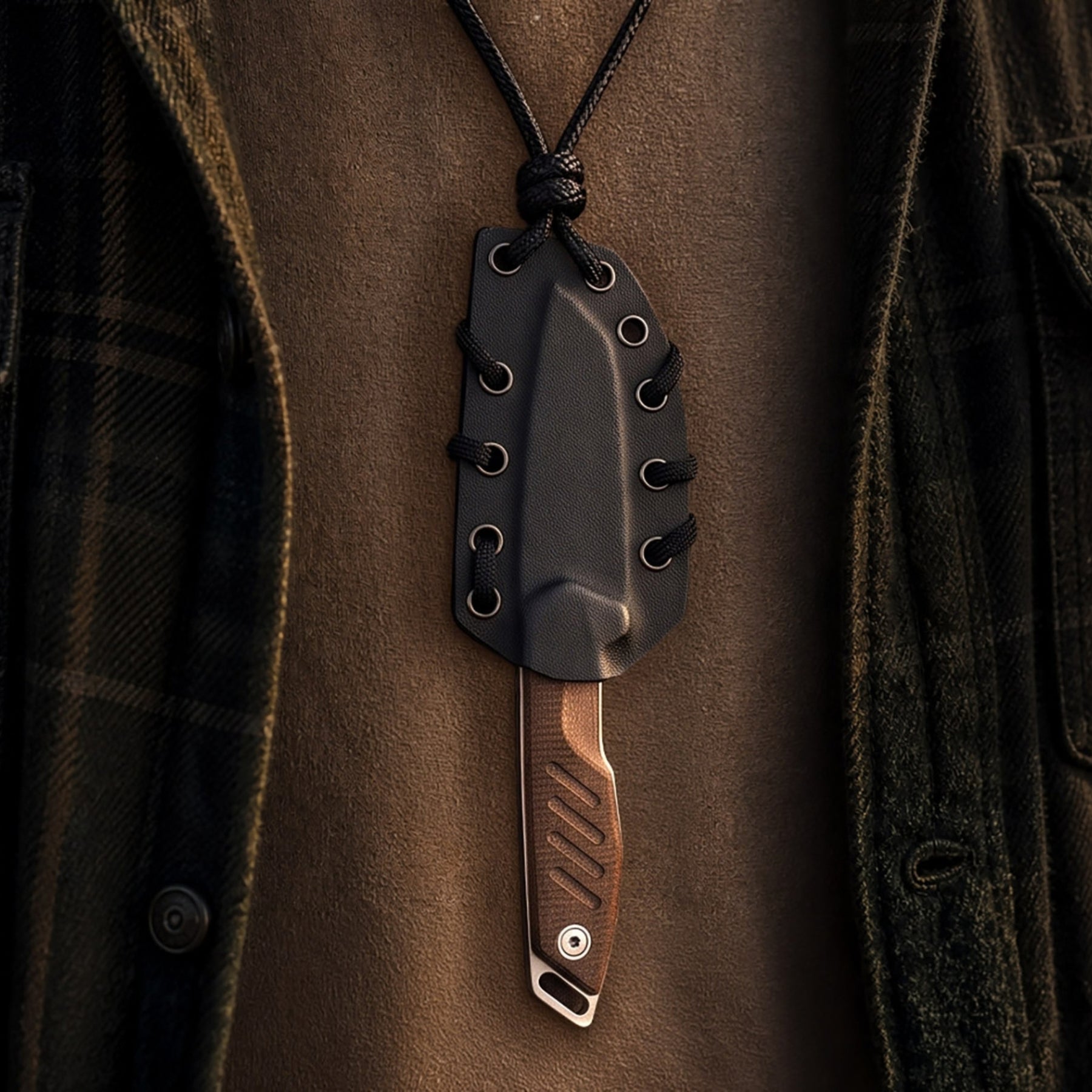 Extrema Ratio BFK Micro coltello a lama fissa compatto con profilo tanto modificato, impugnatura ergonomica sagomata e foro passante per cordino ideale per everyday carry tattico