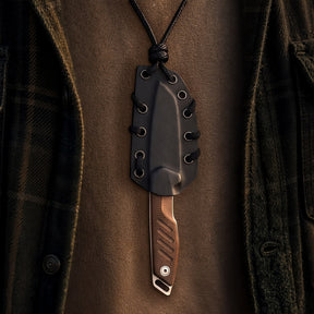 Extrema Ratio BFK Micro coltello a lama fissa compatto con profilo tanto modificato, impugnatura ergonomica sagomata e foro passante per cordino ideale per everyday carry tattico