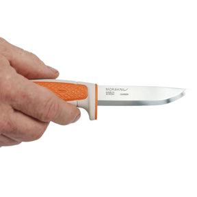 Morakniv Risberg coltello a lama fissa per outdoor e campeggio lama con affilatura scandi impugnatura ergonomica in polimero strutturato antiscivolo e foro per cordino ideale per escursionismo bushcraft e attività nella natura